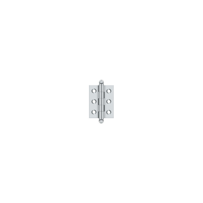 10'' x 10'' Solid Brass Traditional Hinge, Polished Chrome, 2" H x 1.5" W
