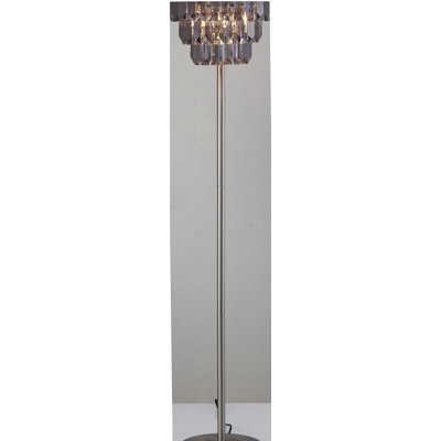 Lampe sur pied avec abat-jour en cristal 60,5 "H moderne (1PC / RTC) (1,25 / 17,63)