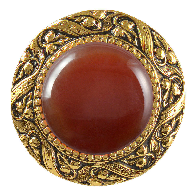Jewel Mushroom Knob, Gold