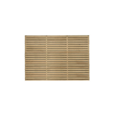 Forest Double Slatted Fence Panel