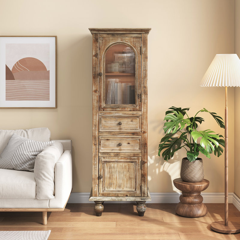 Mirella de rangement Farmhouse Tall, Naturel