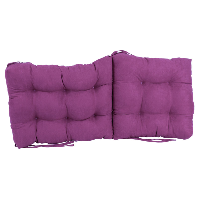Coussin de siège / dossier en microsuède, Ultraviolet