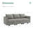 3-Seater Modular Sectional Sofa Couch With Storage Seats-2102819631