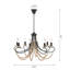 Lustre classique / classique à 8 lumières de 29,5 po de large Latmat