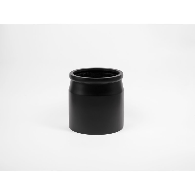 Handmade Pot Planter, Black, 13.5" H x 13" W x 13" D