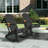 Plastic Folding and Rocking Adirondack Chair with Ottoman-502144083