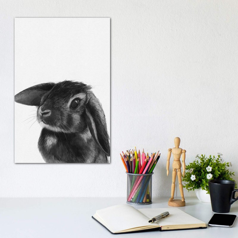 Bunny by Laura Graves - Wrapped Canvas Print, 30.48cm H x 20.32cm W x 1.91cm D