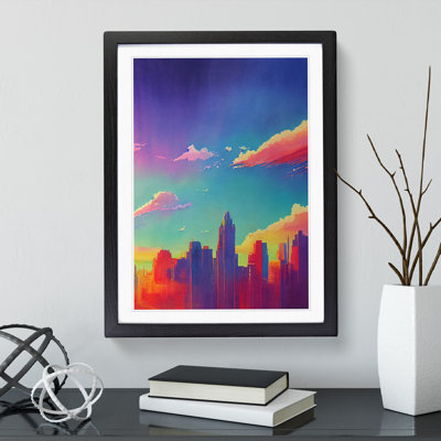 City Skyline Watercolour No.3 - Wall Art
