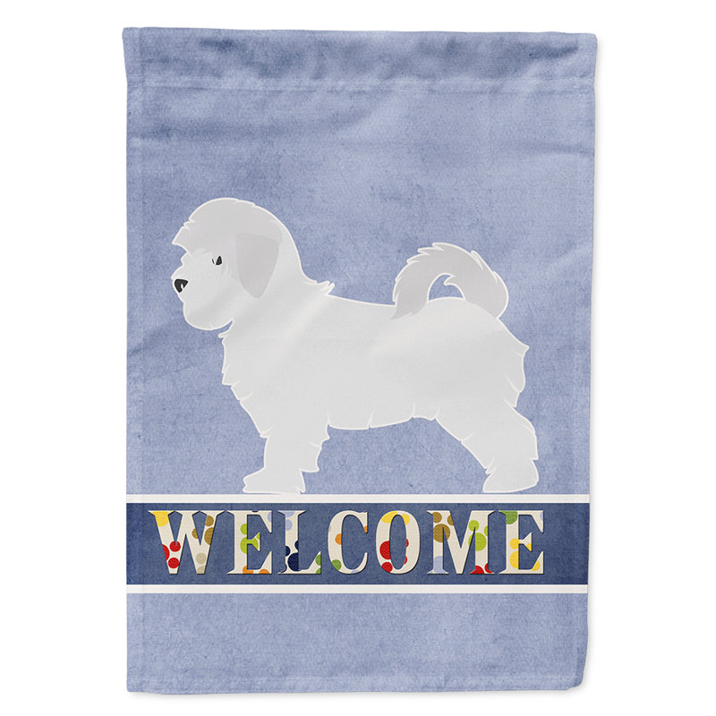 Polyester 2 côtés 40 x 28 po welcome drapeau maison, Maltais
