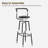 Karpenko Upholstered Counter Stools Bar Stools Kitchen Chairs with Metal Frame