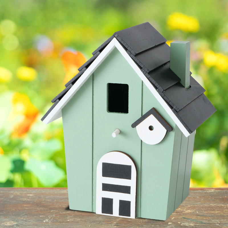 Cabane à oiseaux, 8 pouces, Vert pâle