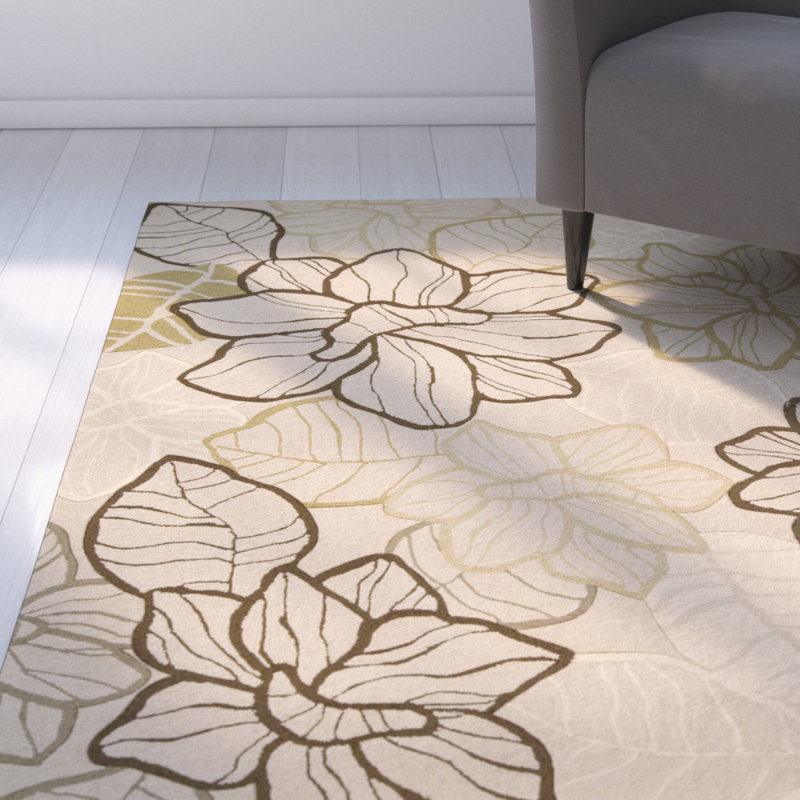 Floral Indoor Rug, 3'6" x 5'6"