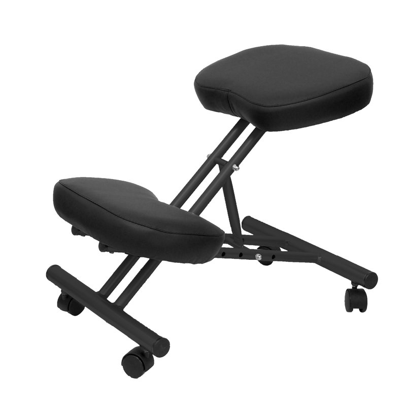 Ergonomic Kneeling Chair with Removable Casters/Wheels