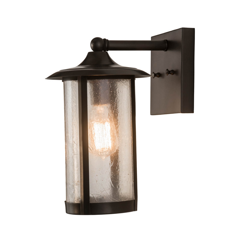 Yerby Wall Light, 13" H x 8" W x 10.25" D, Mahogany Bronze