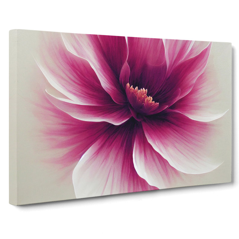 Striking Carnation Flower - Wrapped Canvas