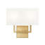 Tato 2 Light Wall Sconce in Brushed Nickel-826535329