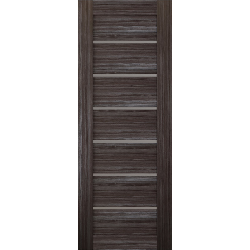 Dalle de porte intérieure en bois givré Elba, 27,75 po x 95,24 po, Chêne gris