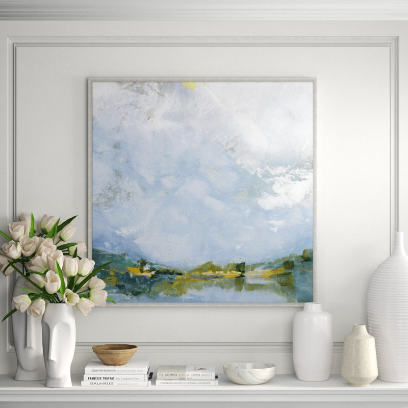 Pond Early Evening' Framed Print on Canvas