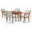 4 - Person Four Leg Dining Set-1846724099