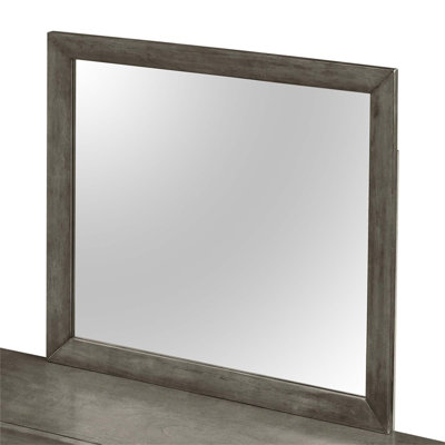 Modern Design Marilla Mirror With High-Quality Low-Distortion Glass For Clear Reflection, Designed To Mount On Matching Dresser.