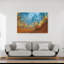 Abstract River Delta Abstract Vibrant Contemporary Landscape Nature Wall Art Print 1 Piece Wrapped Canvas Wall Art-1957490452