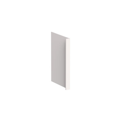 Panneau d'extrémité d'armoire de lave-vaisselle Dl Cabinetry l 3 po x H 34,5 po x P 24 po - blanc Shaker ou glacier blanc