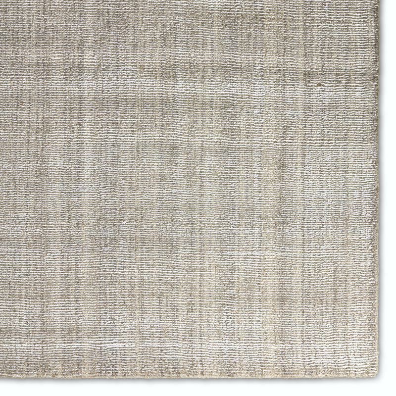 Tapis crème / gris tissé à la main , Rectangle 12 pi x 18 pi