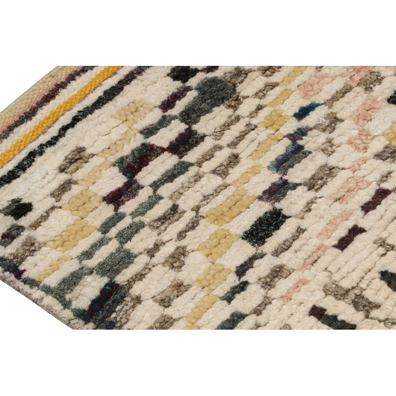 Handmade Silk and Wool Area Rug