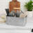 Galvanized Metal Sturdy Carry All Serveware, Gray