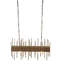 Lustre rustique en bois et métal