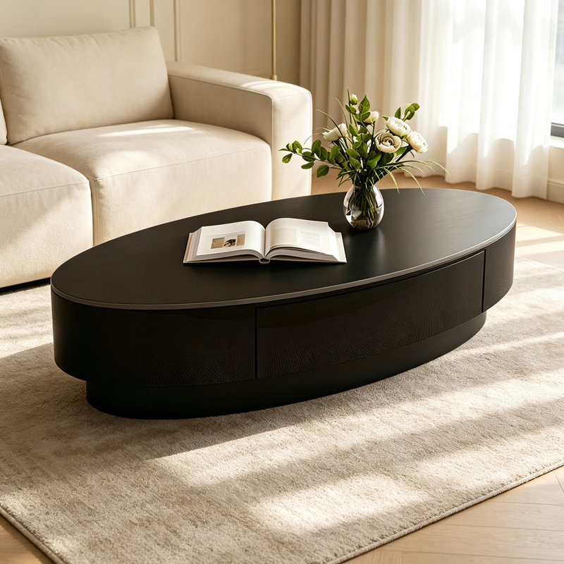 Kimbro, H 13,77 po x l 47,24 po x P 23,62 po, Noir