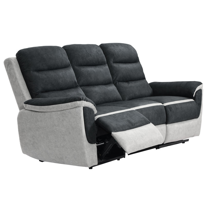 Nedelcho Fabric Reclining Sofa, 3