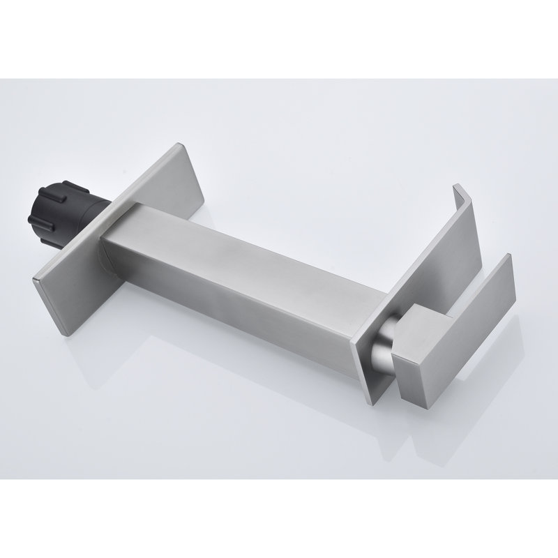 Robinet de salle de bain noir mat à poignée simple avec drain escamotable, acier inoxydable, débit d'eau stable, installation rapide pour éviers sans trop-plein