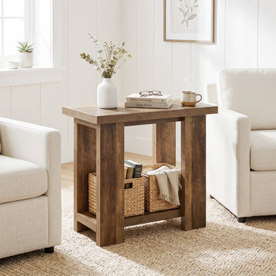 Ensemble de 2 tables d'appoint en bois