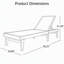 Chaise longue Summer Summer - gris foncé