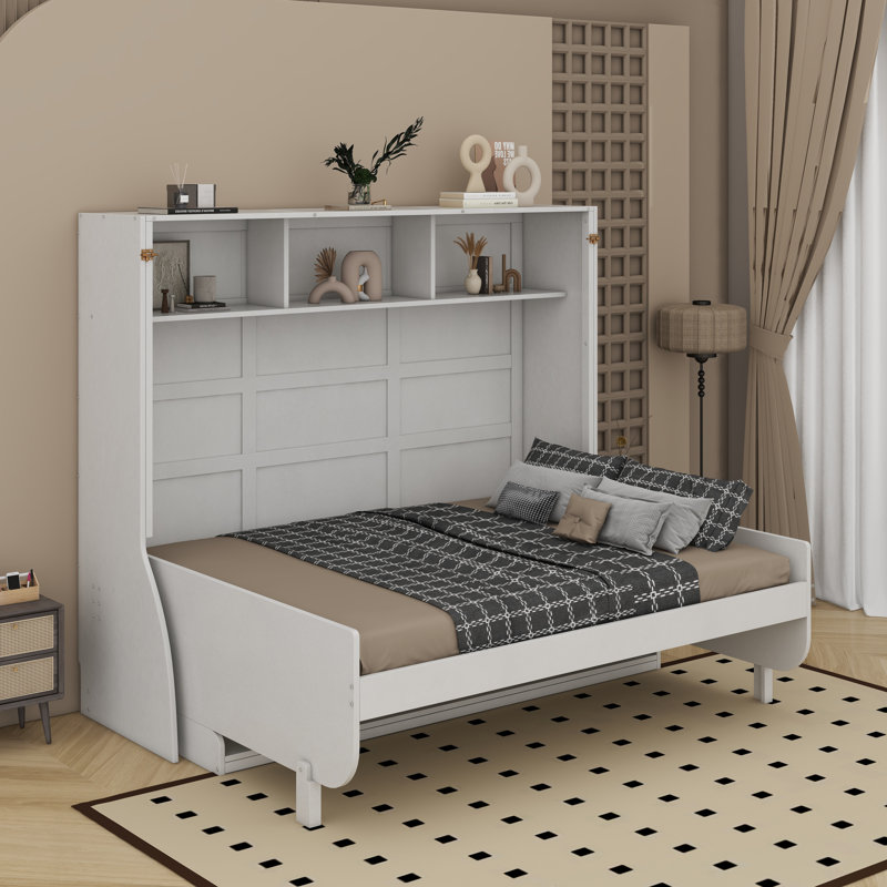 Full Size Murphy Bed With Desk