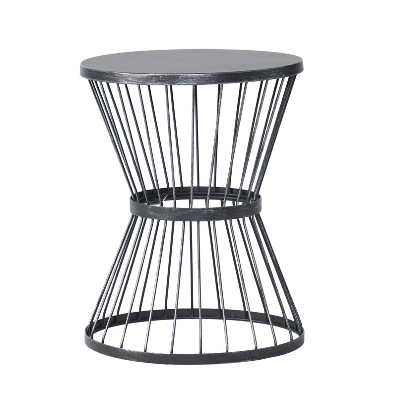 Lassen 16" Side Table （Only Include Table), Matte Black