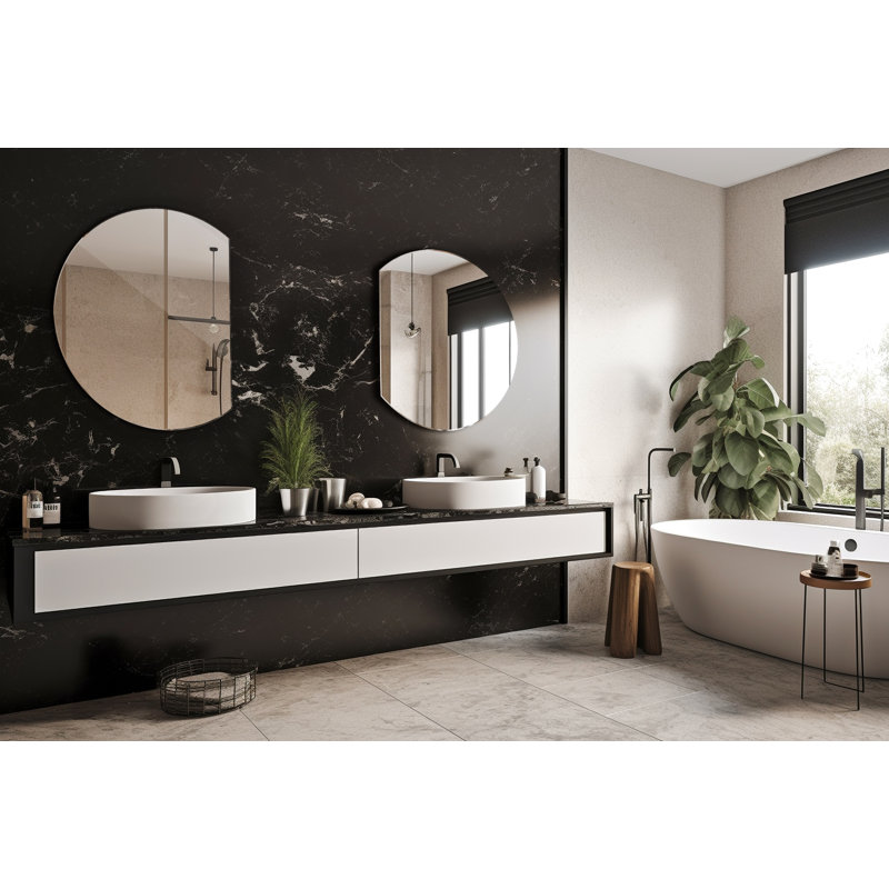 Aleiya Novelty Wall Mirror, 80cm H x 70cm W x 0.4cm D