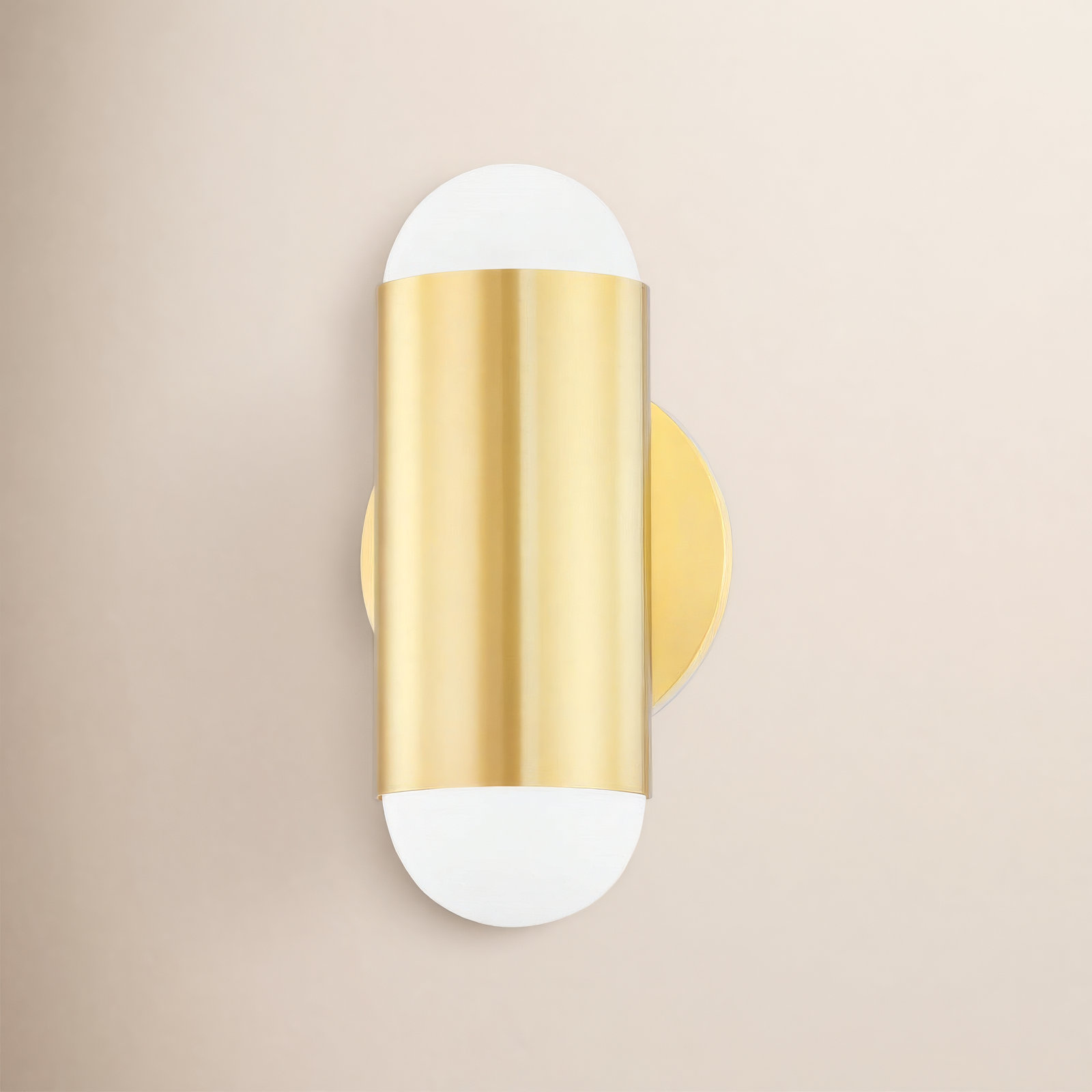 Kira 2-Light Armed Sconce, Aged Brass