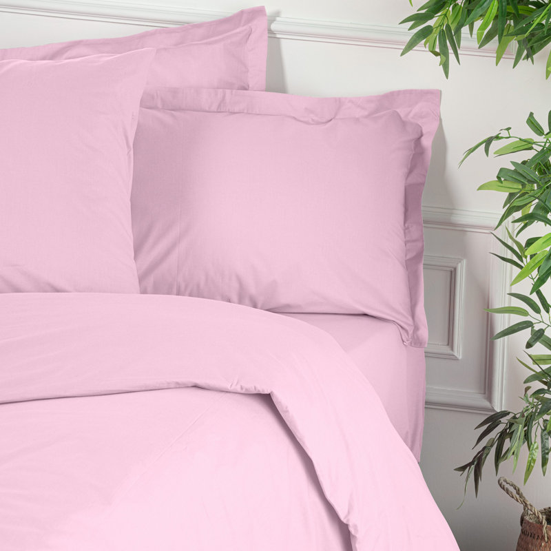 Premium Quilt Cover, Dusty Rose, 61.0 x 86.6 inches | 100% Cotton Ranforce, 155 Thread Count | Machine Washable, Button Closure | Soft, Breathable, & Durable Bedding for Luxurious Comfort