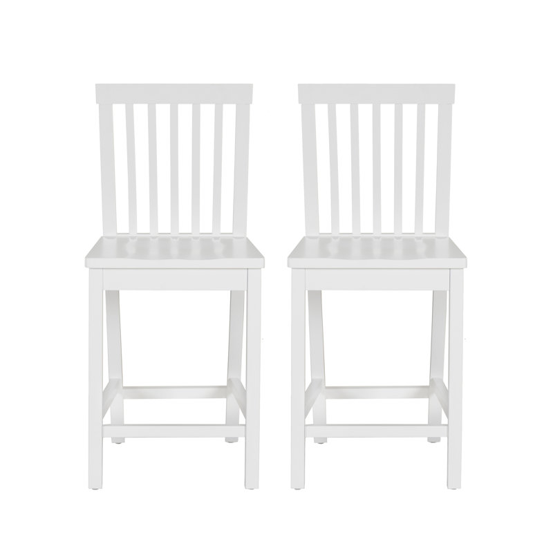 Ensemble de tabouret de comptoir Percival, Blanc