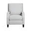 Chaise inclinable à dossier poussoir avec style transitionnel, revêtement en chenille grise et rembourrage en mousse confortable pour les salons modernes