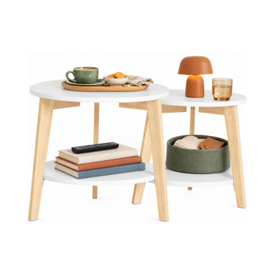 Agnon Three Leg Round Nesting Side Tables
