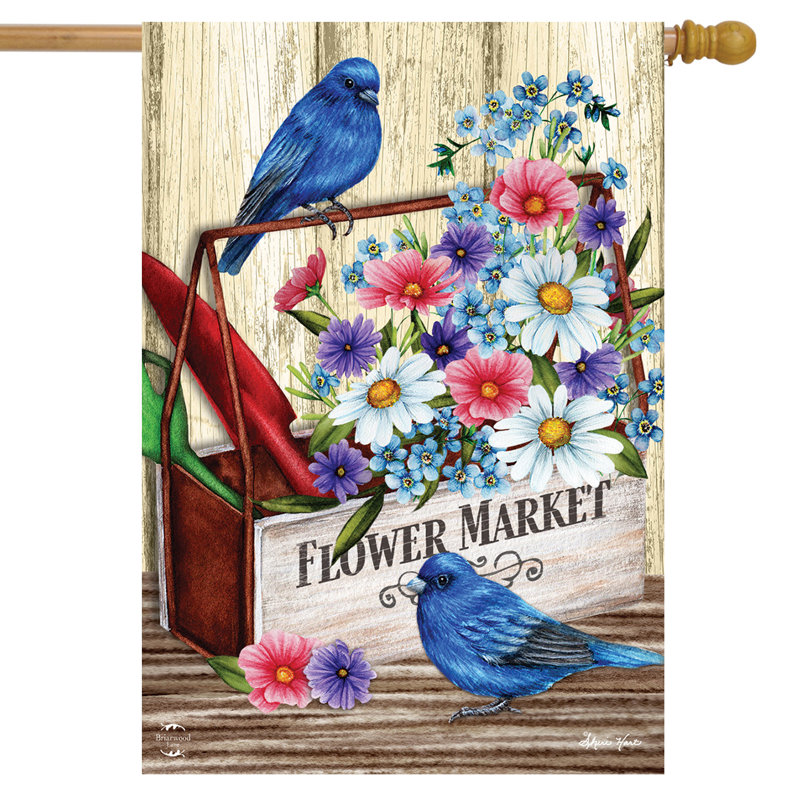 Drapeau du marché aux fleurs