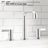 Widespread 2-handle Bathroom Faucet with Water Supply Lines-72495740