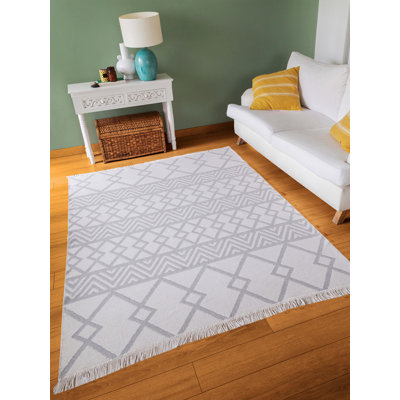 Adorion Cotton Machine Made Indoor / Outdoor Area Rug