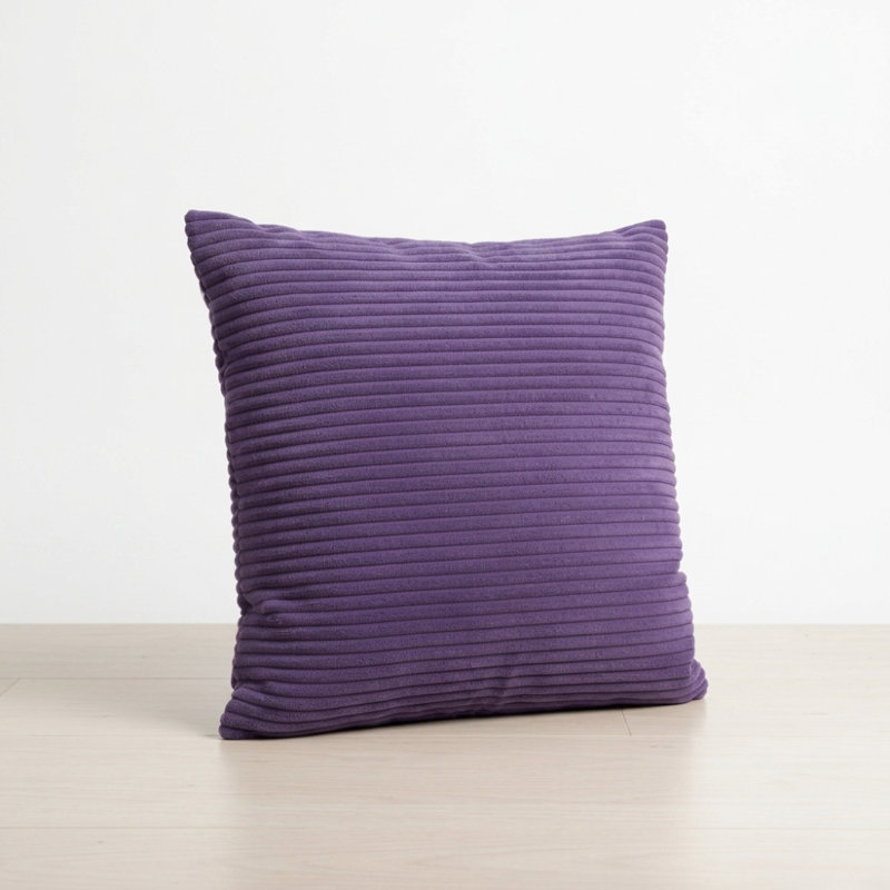 Nayely Square Throw Pillow Cover, Purple