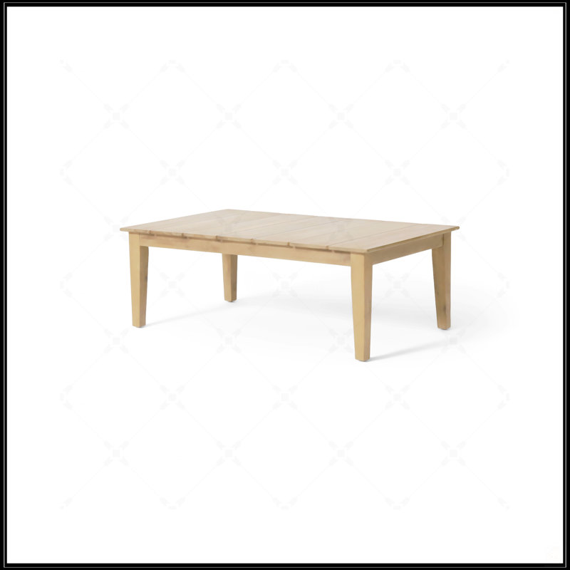 Table basse d'extérieur en bois d'acacia