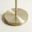 Corner arched metal floor lamp