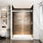 78" High 60" Wide Double Sliding Soft - Close  Shower Screen, 3/8" (10Mm) With Film, Stainless Steel Components, Waterproof Design, Smooth Operation Door, Shatter-120323130